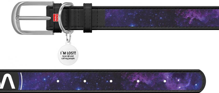 Изображение 4 - Collar WauDog Design Nasa21 кожаный ошейник черный