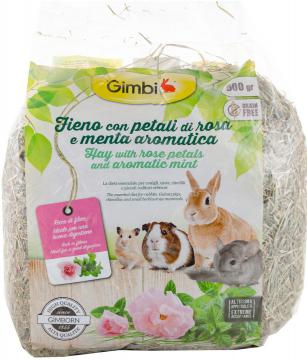Изображение 1 - Gimbi Сено для грызунов с лепесnками роз и мятой