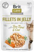 Brit Care Cat Pouch Треска и форель в желе