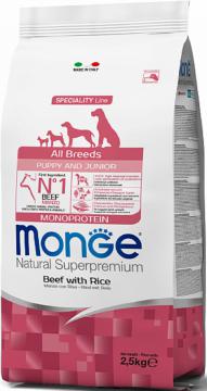 Изображение 1 - Monge All Breeds Puppy & Junior с говядиной