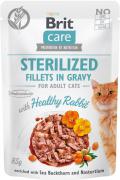 Brit Care Cat Sterilized Pouch Кролик в соусе