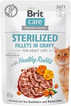 Изображение 1 - Brit Care Cat Sterilized Pouch Кролик в соусе