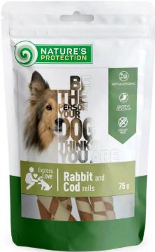 Изображение 1 - Nature's Protection Snacks For Dogs Роллы с кроликом и треской