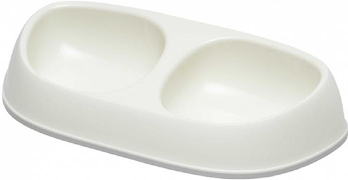 Изображение 1 - Moderna Sensibowl Двойная пластиковая миска для собак и котов белая
