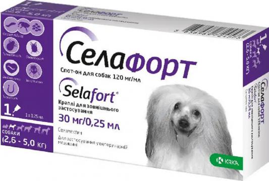 Изображение 1 - Селафорт Капли для собак от 2,6 до 5 кг