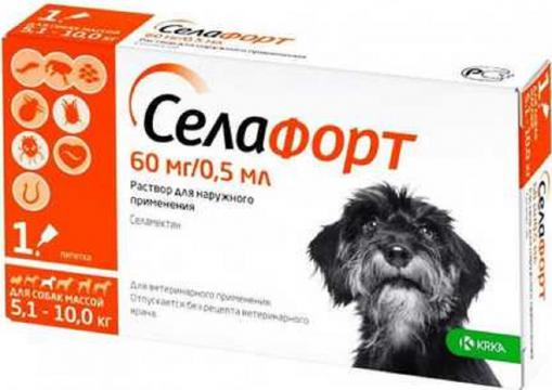 Изображение 1 - Селафорт Капли для собак от 5 до 10 кг