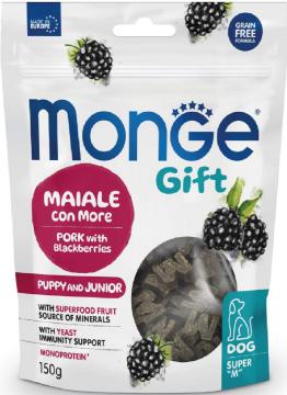Изображение 1 - Monge Gift Dog Puppy and Junior Growth Support Свинина и Ежевика