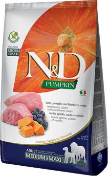 Изображение 1 - Farmina N&D GF Pumpkin Adult Medium & Maxi Ягненок и Черника