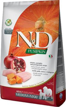 Изображение 1 - Farmina N&D GF Pumpkin Puppy Medium & Maxi Курица и Гранат