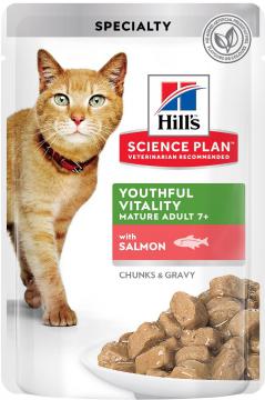 Изображение 1 - Hill's SP Feline Mature Adult 7+ Senior Vitality з лососем в соусі