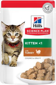Изображение 3 - Hill's SP Feline Kitten Мультипак курка/індичка в соусі