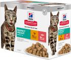 Hill's SP Feline Adult Perfect Weight Мультипак курка/лосось в соусі