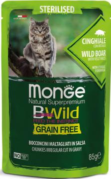 Изображение 1 - Monge BWild Grain Free Sterilised с мясом кабана и овощами в соусе