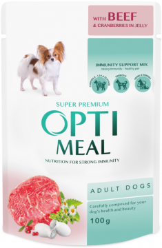 Изображение 1 - Optimeal Adult Dog с говядиной и клюквой в желе