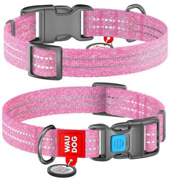 Изображение 1 - Collar Waudog Re-Cotton с qr паспортом розовый