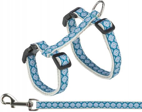 Изображение 1 - Trixie Cat Harness Кошачья шлейка с поводком с рисунком