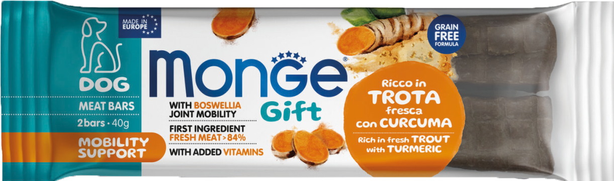 Изображение 1 - Monge Gift Dog Mobility Support Батончик Форель с Босвелией