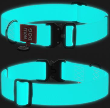 Изображение 2 - Collar WauDog Waterproof Флуоресцентный Ошейник с QR-Паспортом Метал