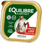 Equilibre & Instinct Паштет для дорослих собак із яловичиною