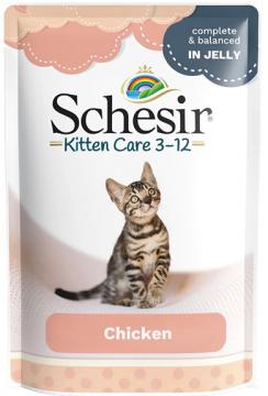 Изображение 1 - Schesir Cat Kурка в желе для кошенят, пауч