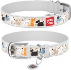 Collar WauDog Design Собаки на прогулке с qr паспортом