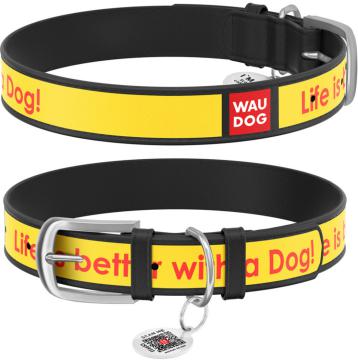 Изображение 1 - Collar WauDog Design Life is Better с qr паспортом чорный