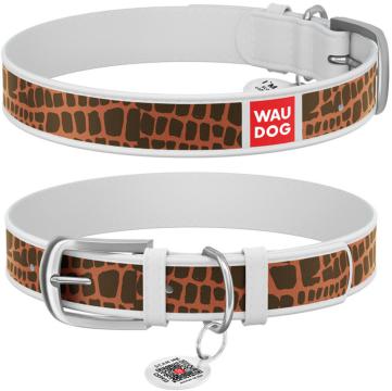 Изображение 1 - Collar WauDog Design Жираф с qr паспортом белый