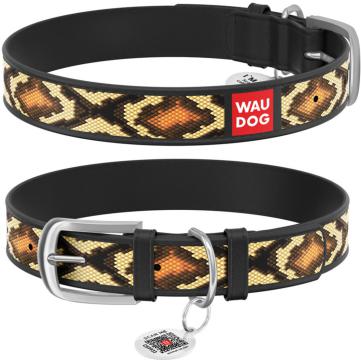 Изображение 1 - Collar WauDog Design Змея qr паспортом черный