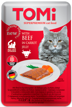 Изображение 1 - TOMi Cat Beef in Carrot Jelly говядина в морковном желе