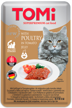 Изображение 1 - TOMi Cat Poultry In Tomato Jelly птица в томатном желе