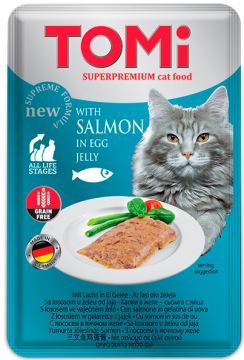 Изображение 1 - TOMi Cat Salmon In Egg Jelly лосось в яичном желе