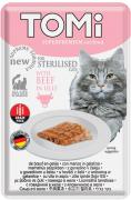 TOMi Cat Sterilised Beef in Jelly говядина в желе