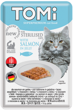 Изображение 1 - TOMi Cat Sterilised Salmon in Jelly лосось в желе