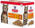 Hill's SP Feline Adult Мультипак курица/индейка в соусе