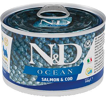 Изображение 1 - Farmina N&D GF Ocean Adult Mini Salmon and Cod
