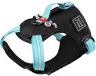 Collar Waudog Nylon Анатомичная шлея з qr паспортом голубая