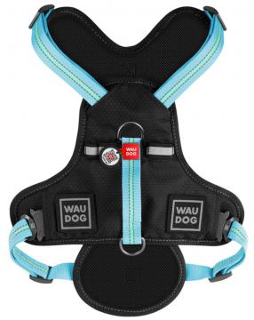 Изображение 2 - Collar Waudog Nylon Анатомичная шлея з qr паспортом голубая