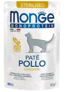 Monge Cat Monoprotein Pate Sterilised паштет с курицей