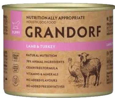 Изображение 1 - Grandorf Lamb & Turkey Puppy влажный корм