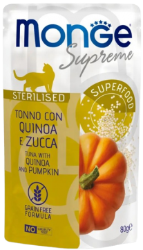 Изображение 1 - Monge Supreme Sterilised Тунец с киноа и тыквой