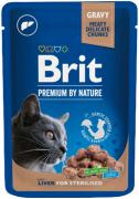 Brit Premium Pouch печінка для стерилізованих котів