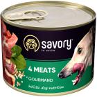 Savory Dog Gourmand 4 meats pate