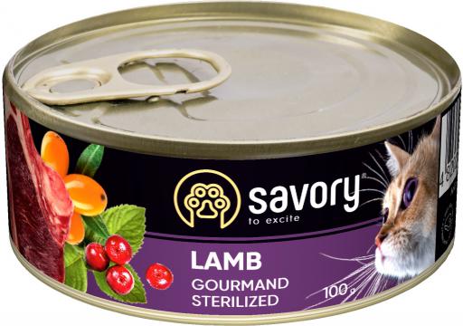 Изображение 2 - Savory Cat Sterilised Lamb pate