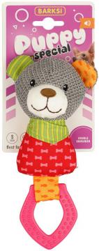 Изображение 1 - Barksi Puppy Special Мишка с пищалкой и резиновым кольцом