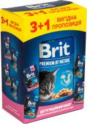 Brit Premium Cat Pouch for Kitten Кусочки в соусе