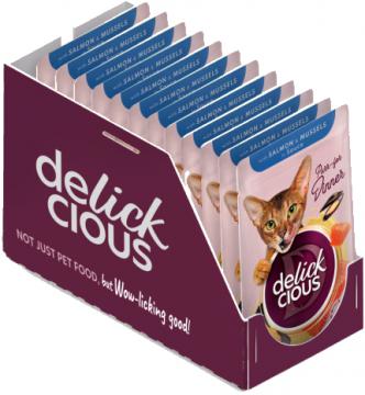Изображение 2 - Delickcious Кусочки с лососем и мидиями в соусе