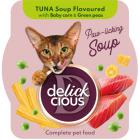 Delickcious Суп из тунца с добавлением миникукурузы и зеленого горошка