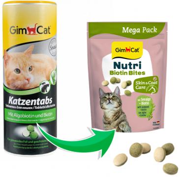 Изображение 2 - GimCat Katzentabs лакомство с водорослями и биотином