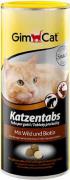 GimCat Katzentabs лакомство с дичью и биотином
