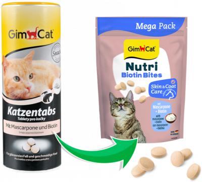 Изображение 2 - GimCat Katzentabs лакомство с сыром и биотином